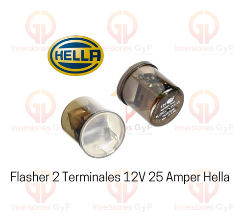 Flasher Destellador 2 Terminales 12v 25 Amper Hella