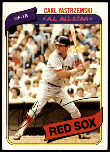 1980 Topps 720 Carl Yastrzemski Boston Red Sox (tarjeta De