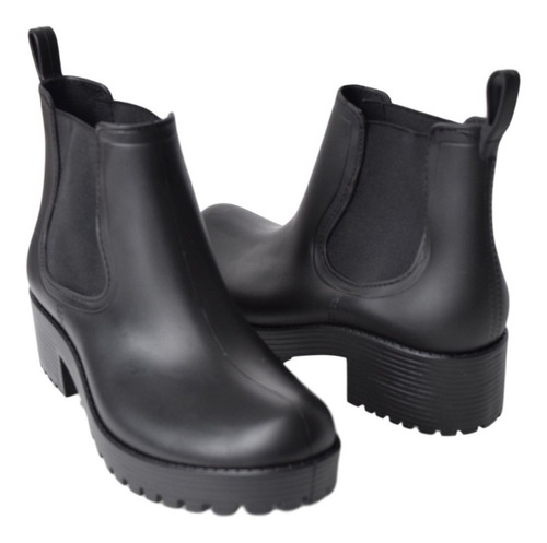 Imagen 3 de 10 de Bota Lluvia Mujer/ Elásticos/ Caña Corta/ G02/ N35/66 Oferta