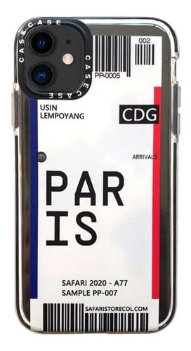 Funda Ticket Paris Para iPhone 12 Mini + Vidrio