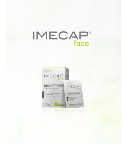 3 Caixas Imecap Face Colágeno 30 Sachês Beleza E Firmeza Sabor Frutas Cítricas