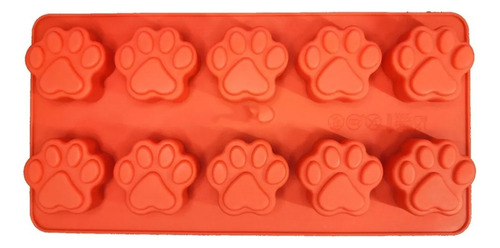 Molde Silicona Patita Huella De Perro Gato Chocolate Jabon Aleatorio