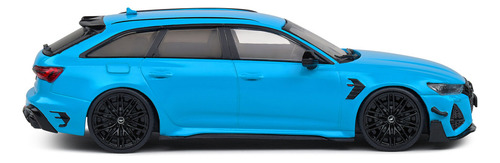 Miniatura Audi Rs6-r Avant (c8) Abt 2022 Azul Miami 1:43 Solido