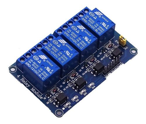 Modulo Relevadores Relay 4 Canales 12v