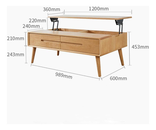 2x Mecanismo De Elevación De Mesa Plegable Ajustador De