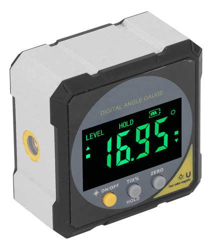 Inclinômetro Angular Lcd Black Finder Retroiluminado Ip54 À