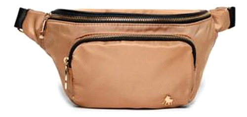 Cangurera Multiusos Gran Capacidad Mujer Hpc Bolsa Externa Color Beige