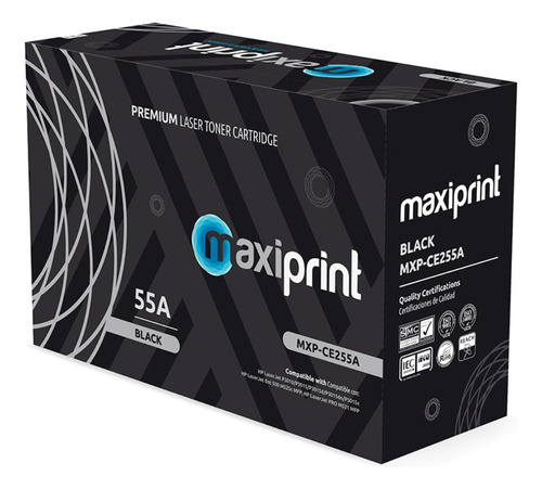  Maxiprint Compatible Con Hp Ce255a Negro