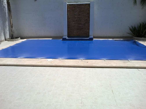 Cubierta Para Alberca 5x8 Mts Kit Anclas Ocultas Funda