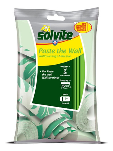 Solvite Pegar La Pared 5 Roll Sachet Wallpaper Adhesive Ref 