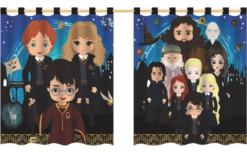 Cortina Infantil Quarto Geek Filme Harry Potter 2,80x1,40m