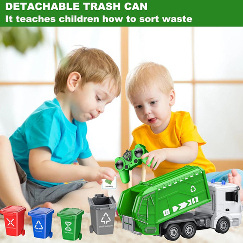 Juguetes Para Camiones De Basura Con Control Remoto De 2....