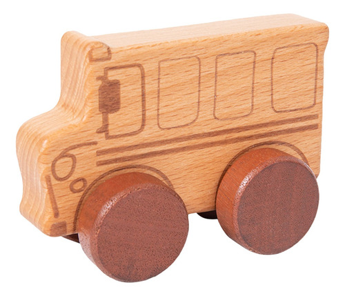 Carrito De Madera Para Niños, Duradero, Con Soporte Inercial