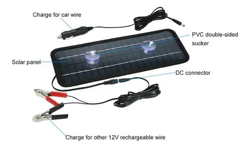 Cargador De Batería Portátil Solar Boat Car Solar Power Pa