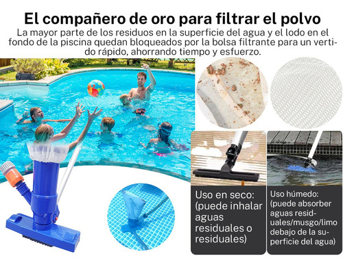 Z Aspirador Con Cepillo Para Albercas Inflables