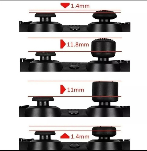 Kit 8 Protetor Extensor Kontrol Freak Controle Grip Ps4 Xbox