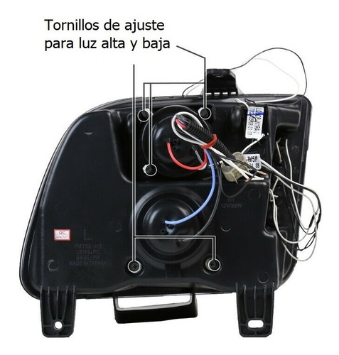 Ford Mustang 2005 - 2009 Juego Faros Con Ojo De Angel Negros
