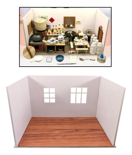 Q De Pared De Cocina De Casa De Muñecas Para Accesorios De