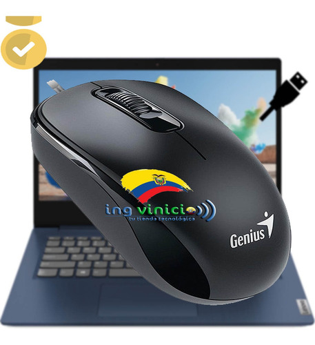 Mouse Genius Óptico Con Scroll Genius Usb 1200dpi Negro