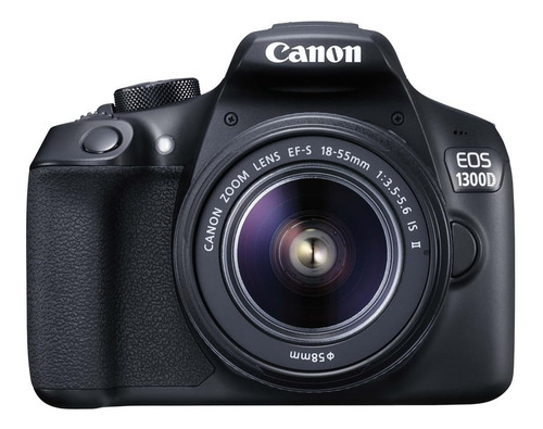 Canon EOS 1300D DSLR color negro