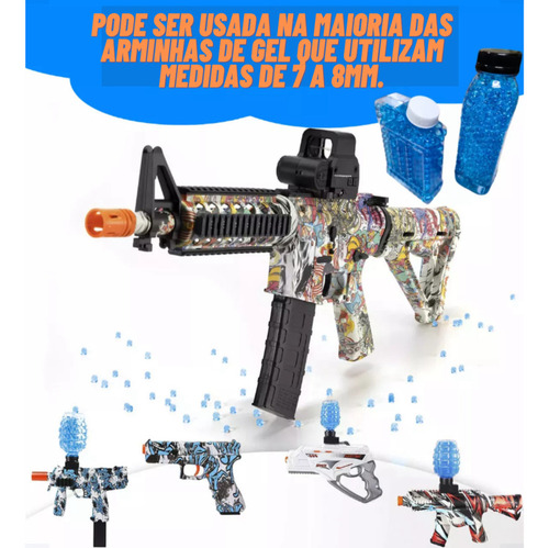 20 Mil Bolinha Gel Arminha Brinquedo Arma Orbeez Munição Cor Colorido