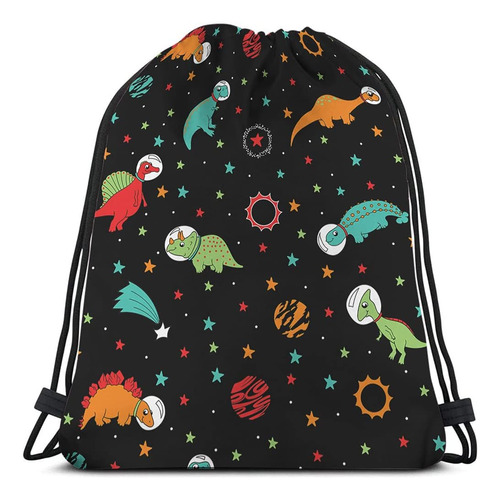 Beabes Lindo Dinosaurio Astronautas Bolsas Con Cordón Mochil