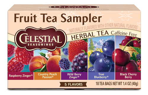 Tea Celestial Seasonings, Variedad De Frutas Y Hierbas, 18 B