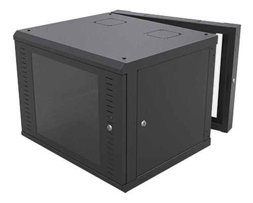 Gabinete Abatible Puerta Trasera Montaje Pared Rack 19in 9u