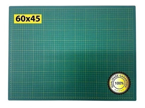 Base De Corte De Tecido A2 60x45cm Scrapbook Patchwork Cor Verde