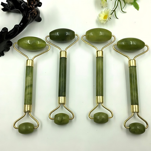 Rodillo Facial Jade Masajeador + Guasha Relajante Antiedad Color Varios