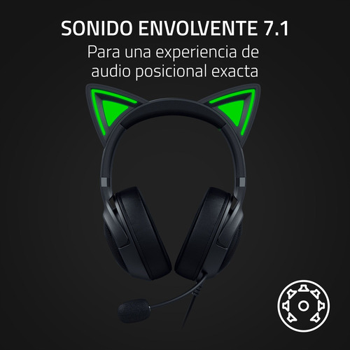 Razer Kraken Kitty V2 - Usb Headset With Rgb Kitty Ears Bl