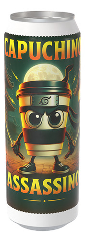 Termo Lata Capuchino Assassino Inoxidable Meme Trend Italia