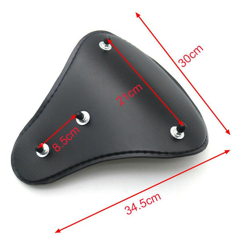Universal Soft Pu Asiento Cojín Para Chopper Bobber Motos