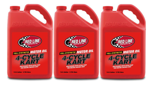 Aceite Sintetico Red Line Karts 4 Tiempos De Carreras 3 Gal