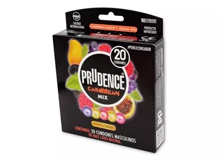 Condones De Látex Prudence Caribbean Mix 20 Condones