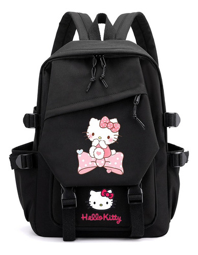 Mochila Tipo Escolar Con Estampado Coreano De Hello Kitty Ca