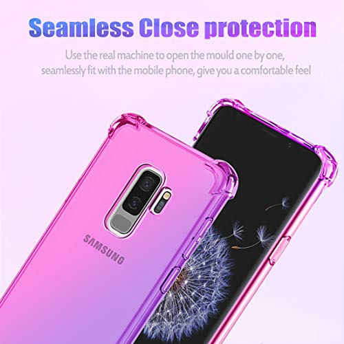 Funda Para S9 Plus Galaxy S9+ Rosa/morado Delgado Acabado Su