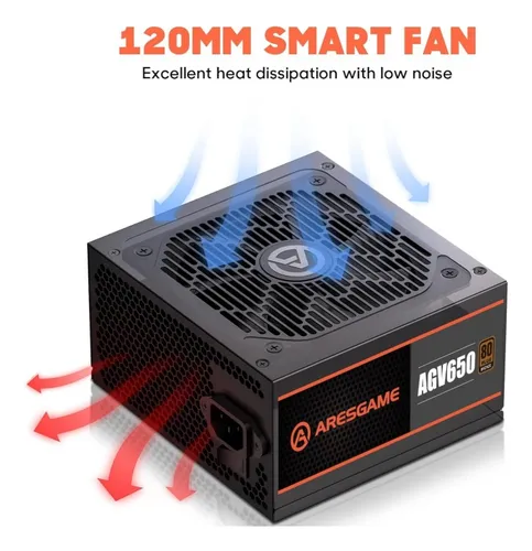 Fuente De Poder 650w 80 Plus Bronze (no Modular)