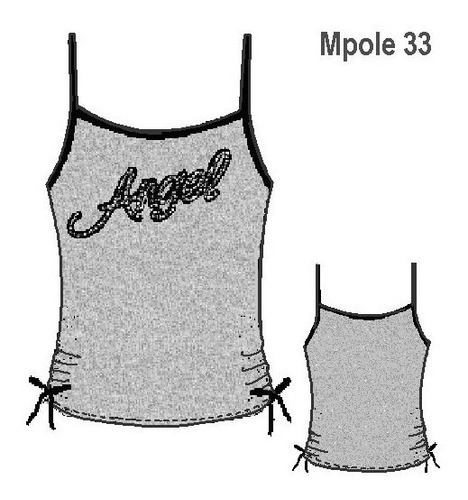 ( Moldes De Ropa)  Remera Musculosa Mujer 0933