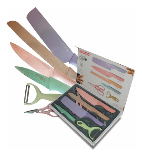 Cuchillo Pan Carne Tijera Pelador Pastel Cocina Hogar Corte