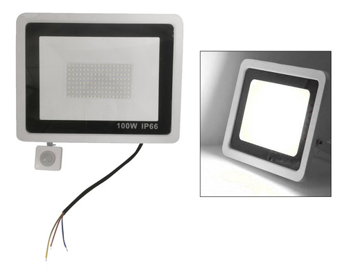 Reflector Sensor De Movimiento Jardín Exterior 100w
