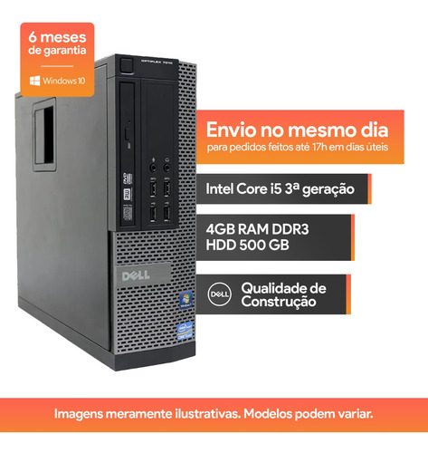 Imagem 1 de 1 de Dell Optiplex 7010 Core I5 3570 4gb Hd 500