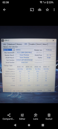 Memória Ram Notebook 4gb (Usado)