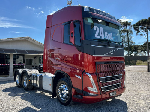 Volvo Fh 540 Cab. Globetrotter Pac Ec 2024 Vermelho Traçado