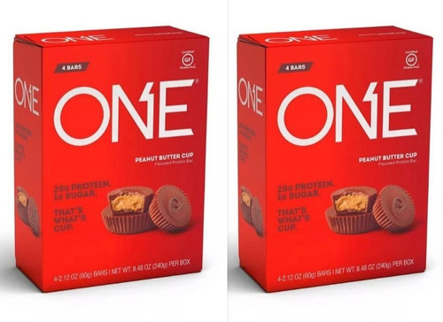 One Bar Protein Bar - Peanut Butter Cup - 8ct 