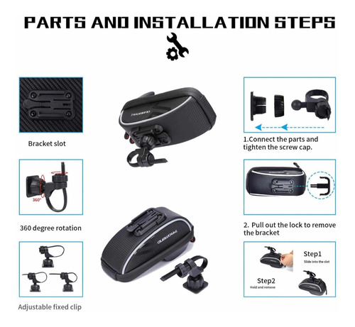 Imagen 3 de 5 de Bolso Para Bicicleta Porta Celular Impermeable