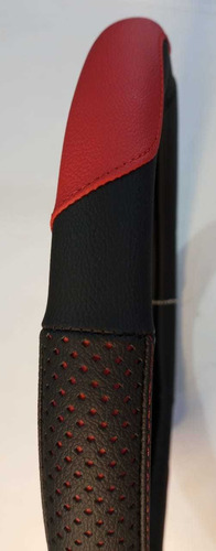 Imagen 3 de 4 de Forro De Volante Negro Y Rojo 100% Cuero Xtreme