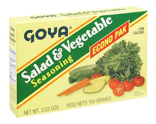 Goya Condimento Para Ensaladas Y Verduras, 20 Sobres, Unidad