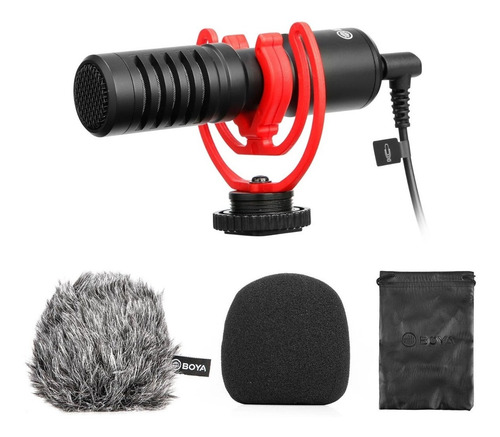 Imagen 5 de 6 de Microfono P/ Camara Video Celular Boya By-mm1+ Ent Auricular