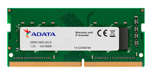 Memoria Ram Sodimm 8gb Ddr4 3200mhz Adata Premier Notebook